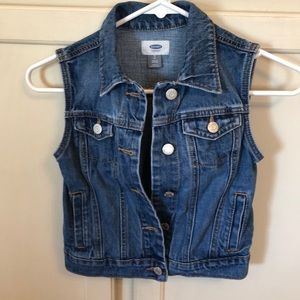 Old Navy Medium Wash Jean Vest Size 8